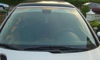 Glasfolien Scheibentönung Blendstreifen Peugeot 206 silber Verlauf