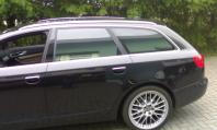 Glasfolien Scheibentönung Bruxsafol schwarz Verlauf Audi A6 Avant TDI