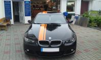 Car-Styling Vollverklebung Streifen BMW schwarz - Glasfolien Uwe Röske